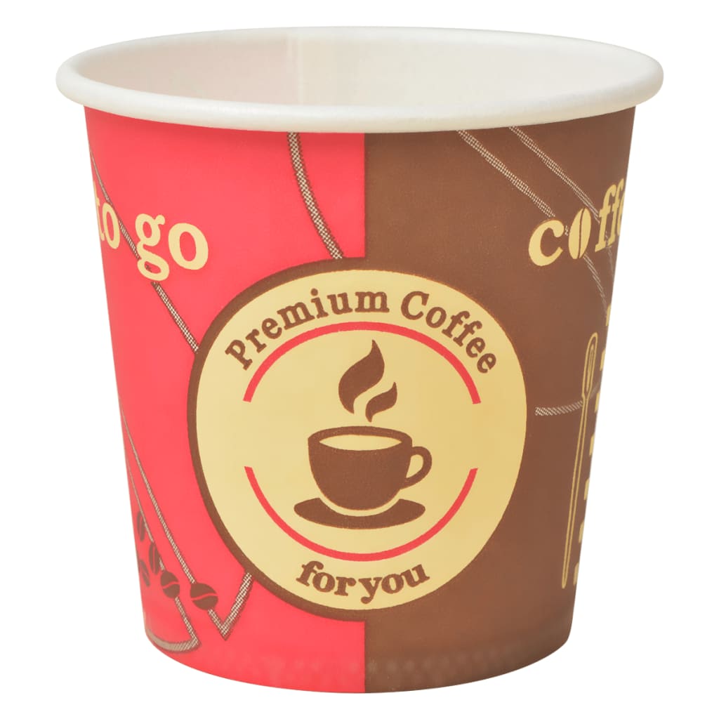 1000 pcs Disposable Coffee Cups Paper 120 ml (4 oz)