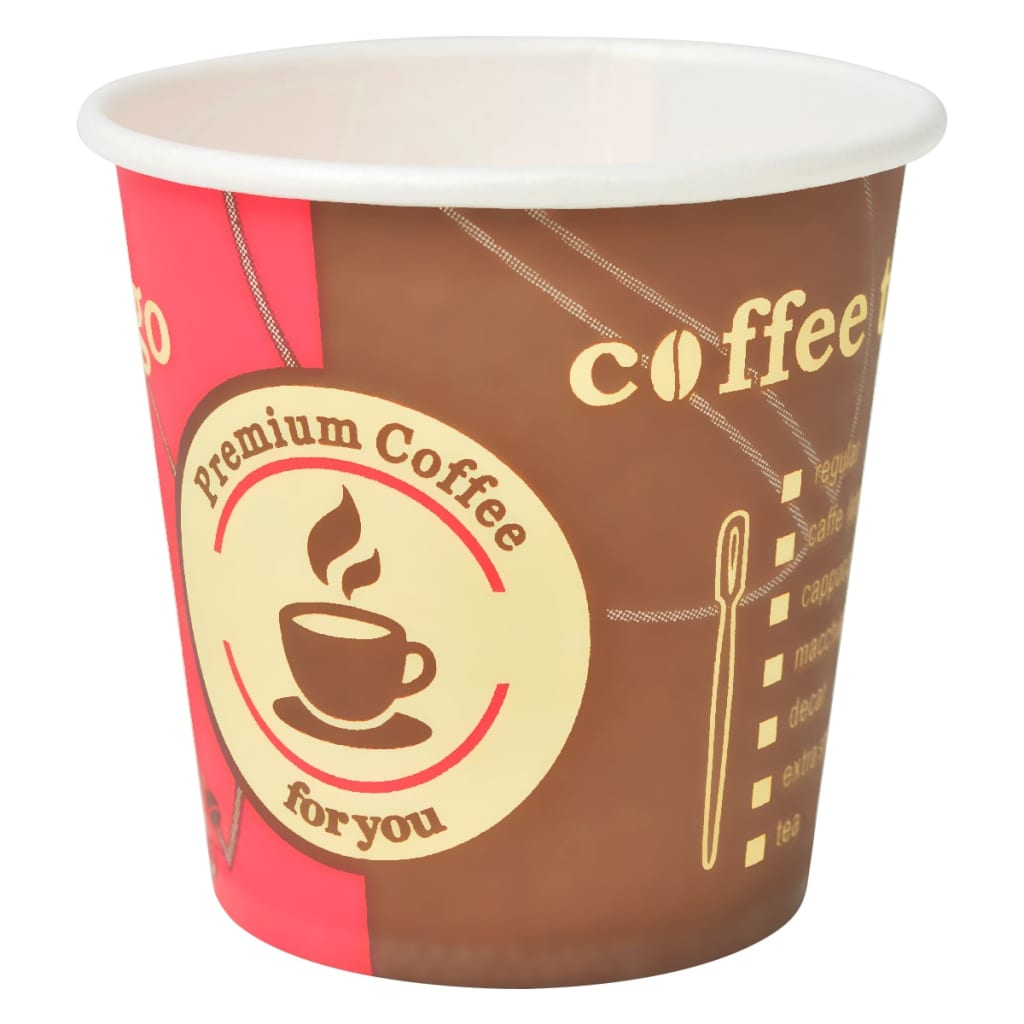 1000 pcs Disposable Coffee Cups Paper 120 ml (4 oz)