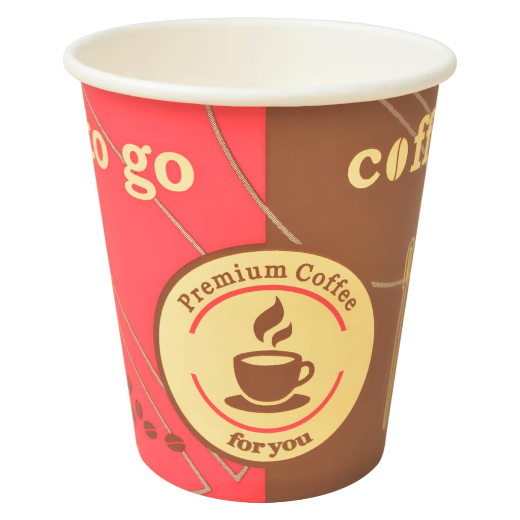 1000 pcs Disposable Coffee Cups Paper 240 ml (8 oz)