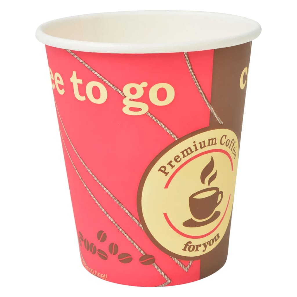 1000 pcs Disposable Coffee Cups Paper 240 ml (8 oz)