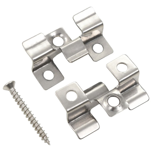 100 pcs Decking Clips with 200 Screws Stainless Steel