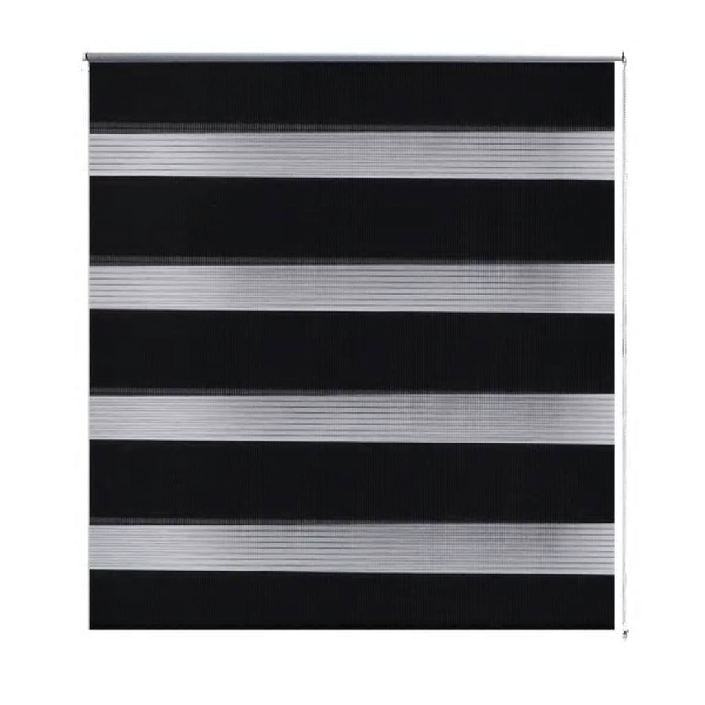 Zebra Blind 140 x 175 cm Black