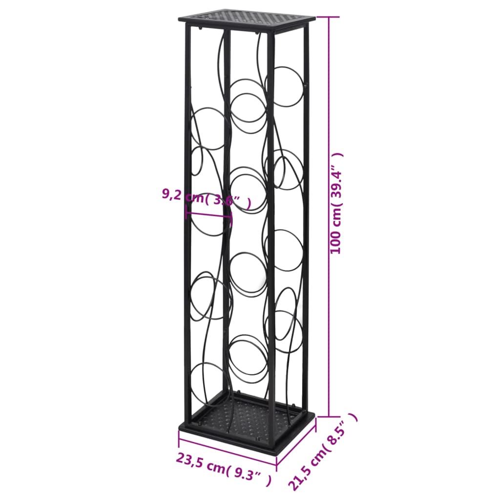 Wine Rack for 8 Bottles Metal