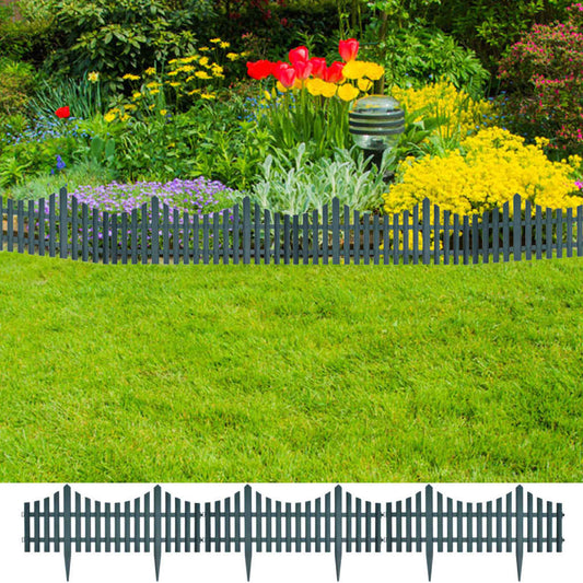 17 pcs Lawn Dividers 10 m Green