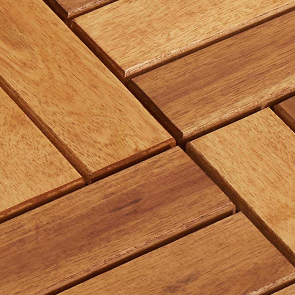 10 pcs Acacia Decking Tiles 30 x 30 cm