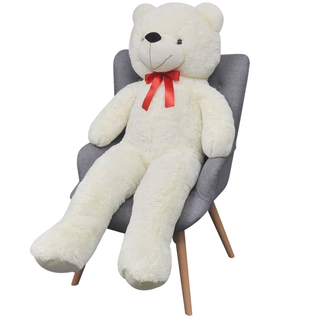 XXL Soft Plush Teddy Bear Toy White 135 cm