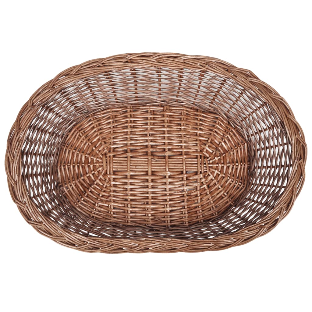 Willow Dog Basket/Pet Bed Natural 50 cm