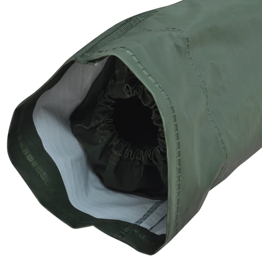 Waterproof Heavy-duty 2-piece Rain Suit with Hood Green XXL