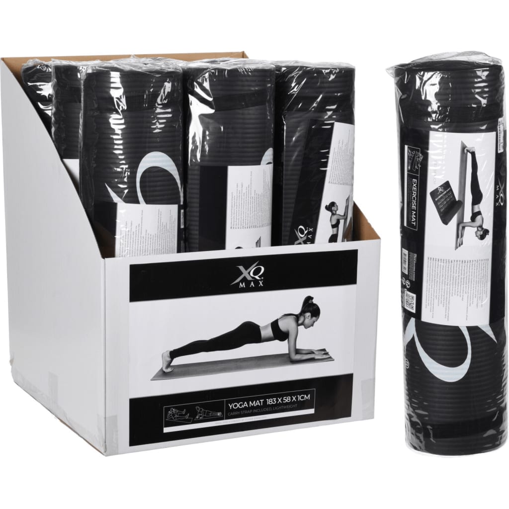 XQ Max Yoga Mat 183x58x1 cm Black