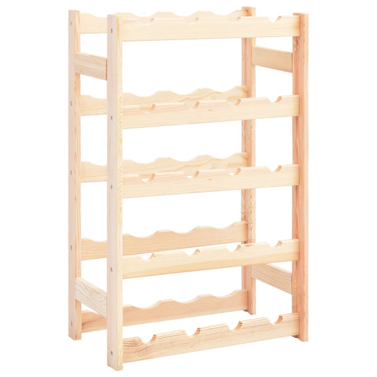 Wine Rack for 20 Bottles Pinewood