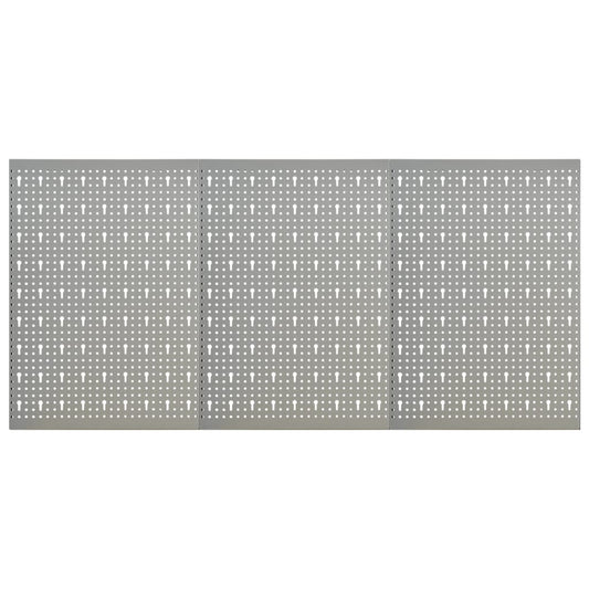 Wall-mounted Peg Boards 3 pcs 40x58 cm Steel