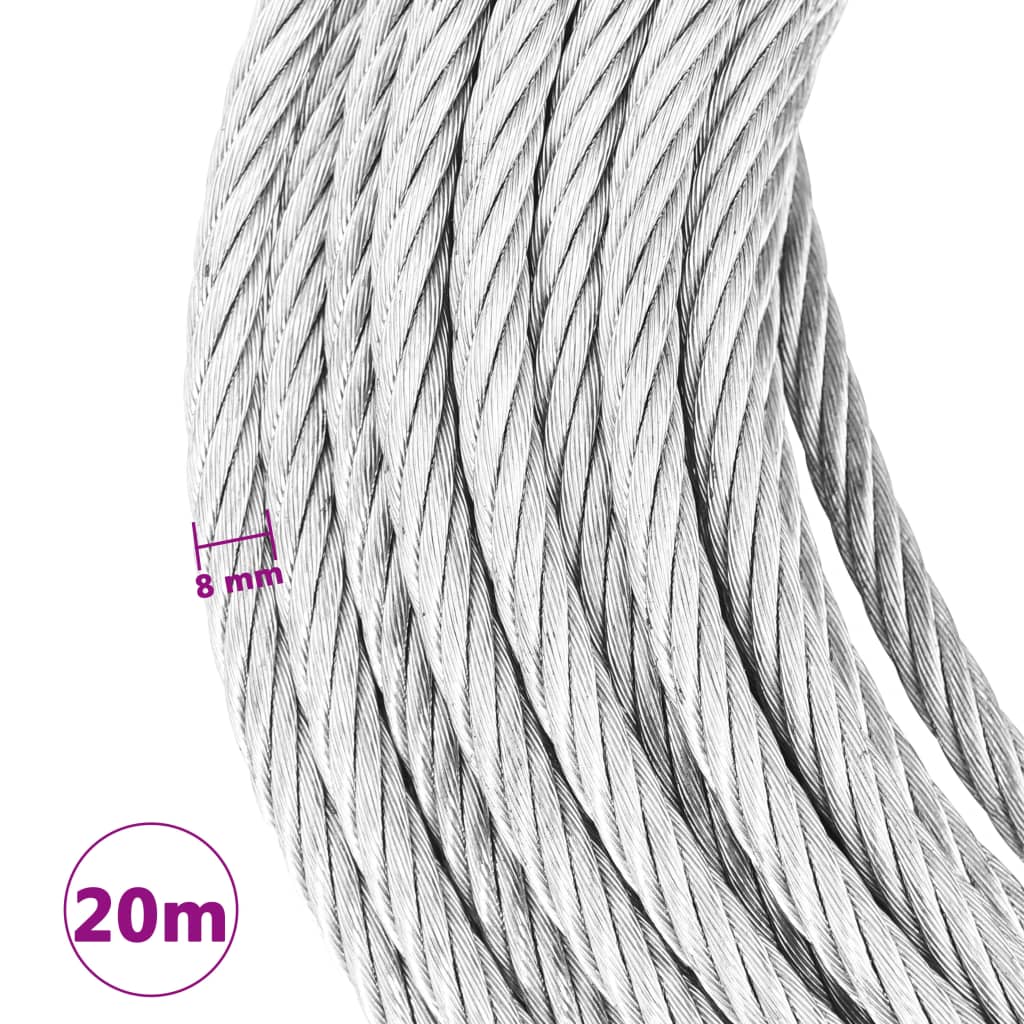 Wire Rope Cable 800 kg 20 m