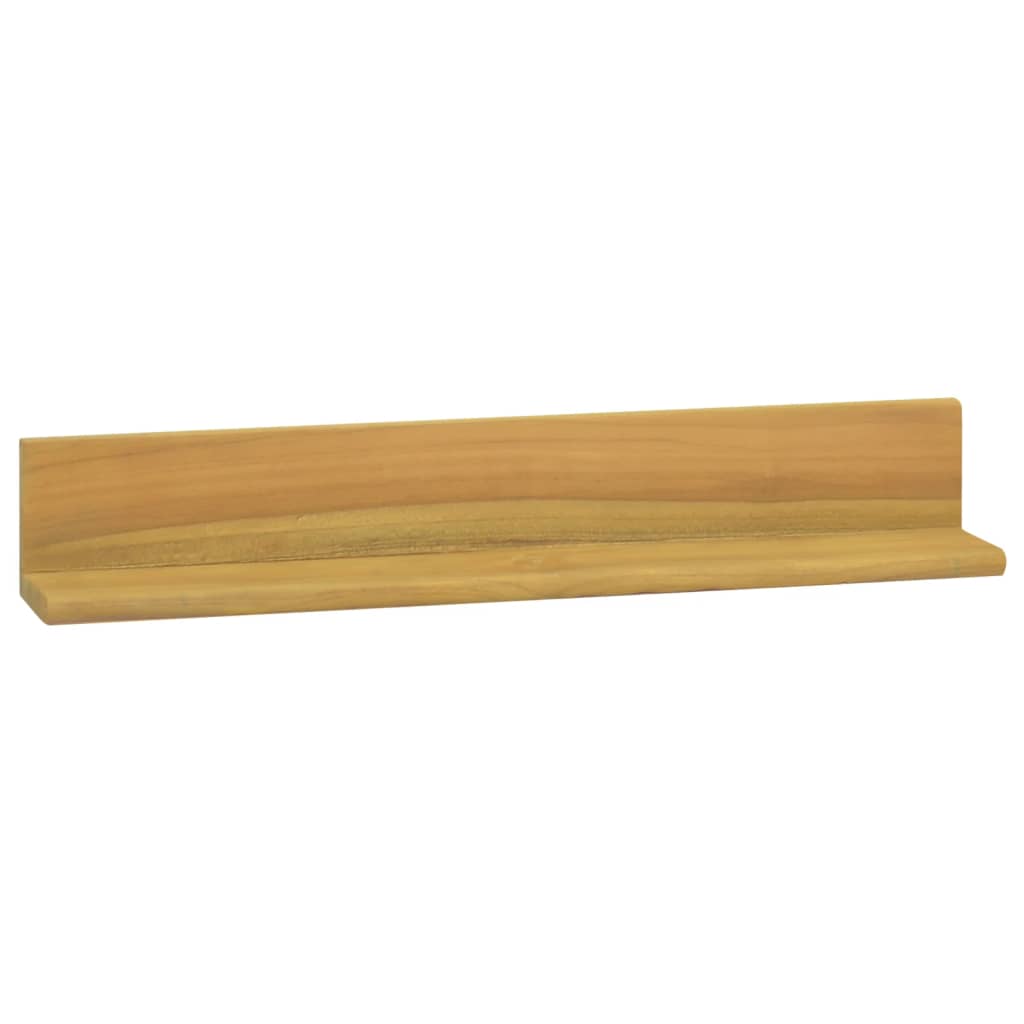 Wall Shelves 2 pcs 60x10x10 cm Solid Wood Teak