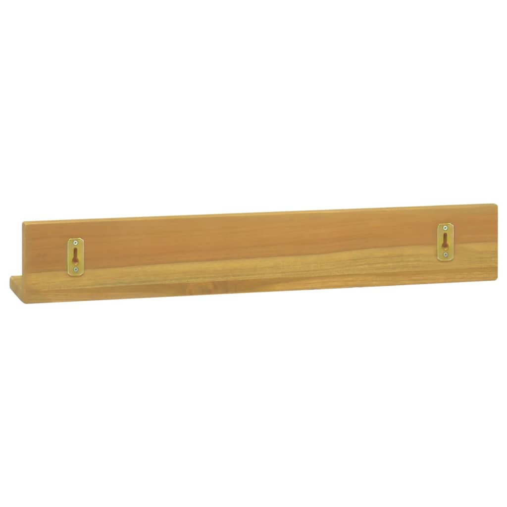 Wall Shelves 2 pcs 60x10x10 cm Solid Wood Teak