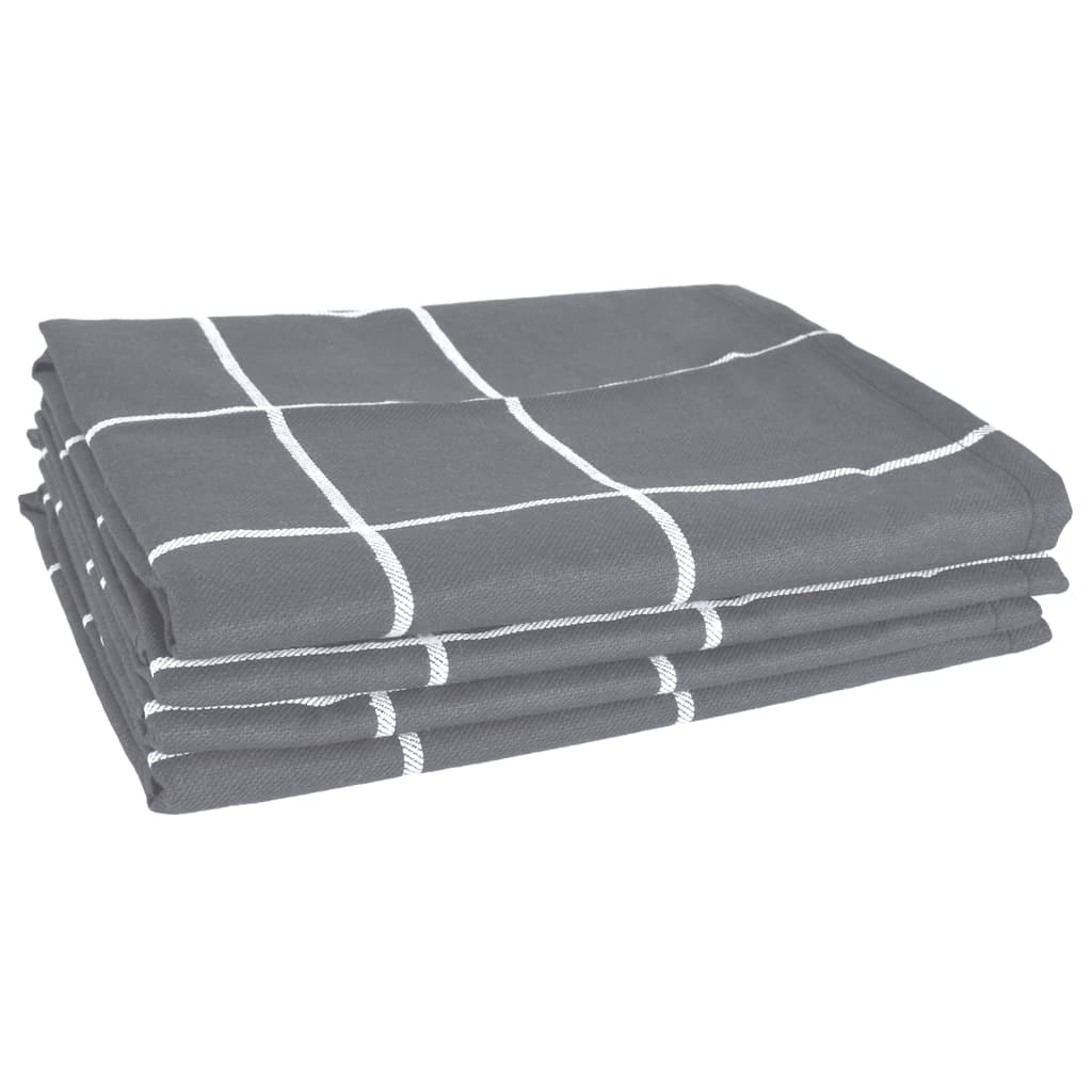 12 Piece Towel Set Grey Cotton