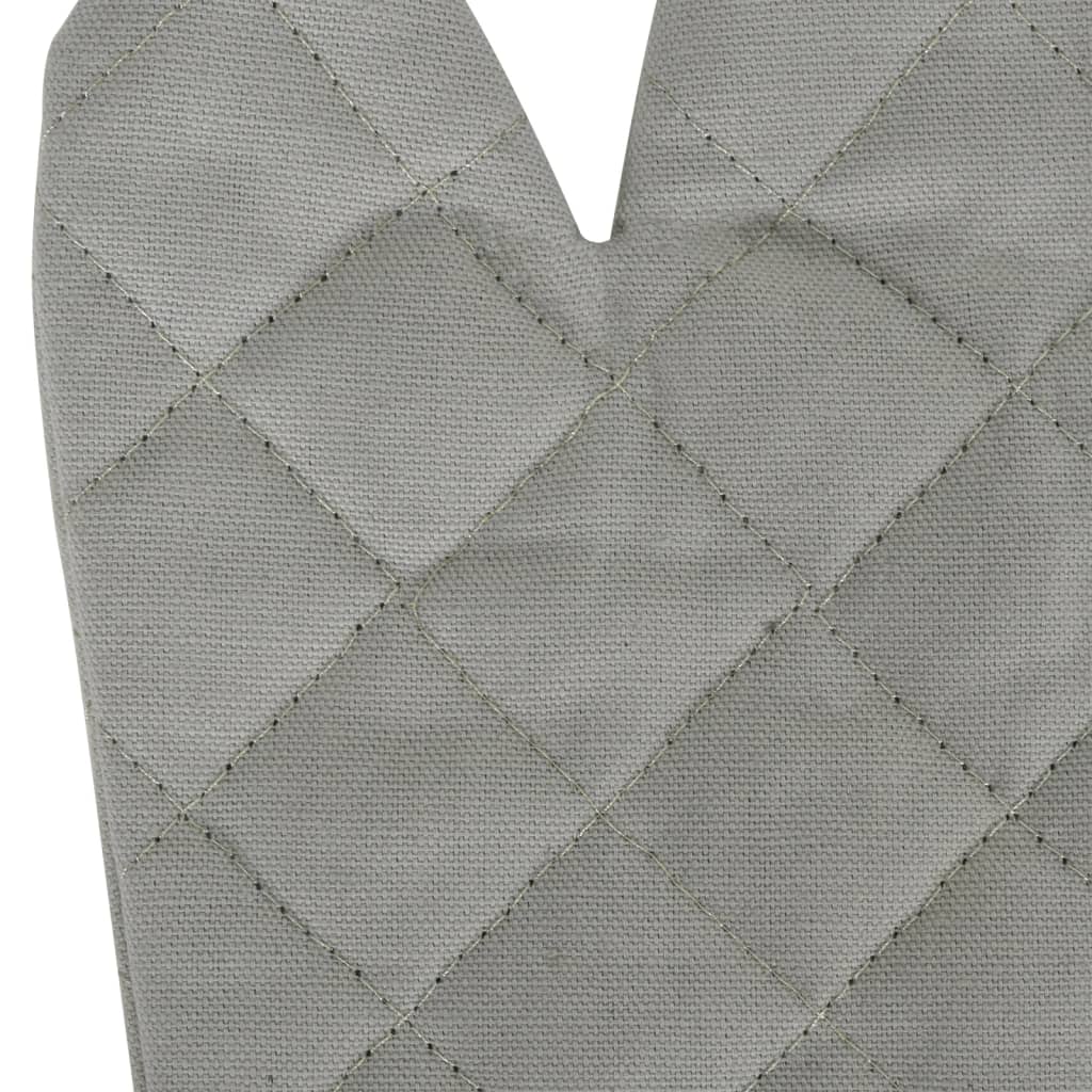 15 Piece Towel Set with Oven Gloves&Pot Holders Grey Cotton