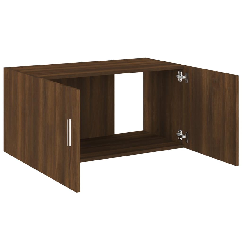 Wall Mounted Cabinet Brown Oak 80x39x40 cm Engineered Wood