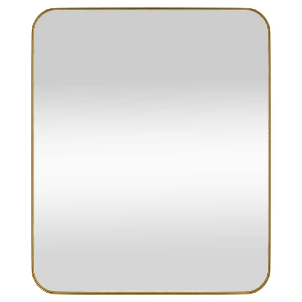 Wall-mounted Mirror Gold 50x60 cm Rectangle