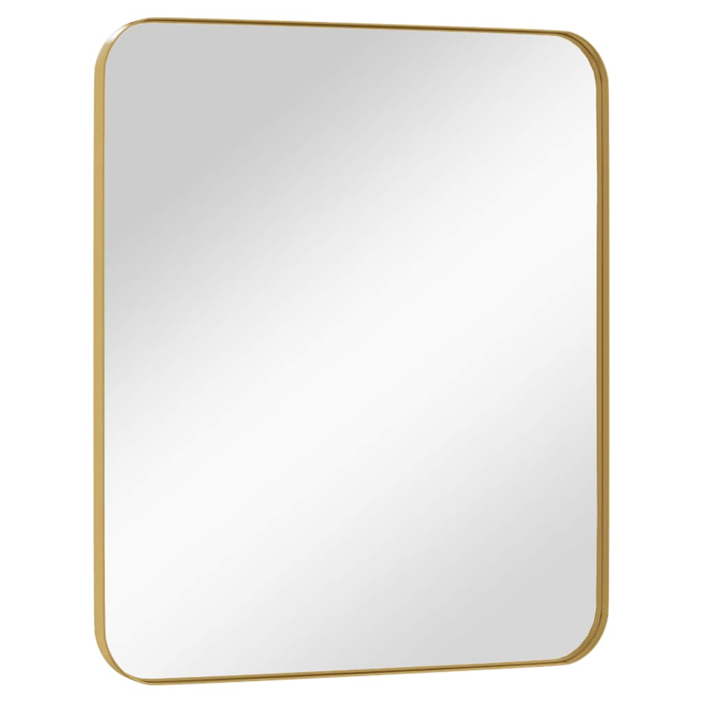 Wall-mounted Mirror Gold 50x60 cm Rectangle