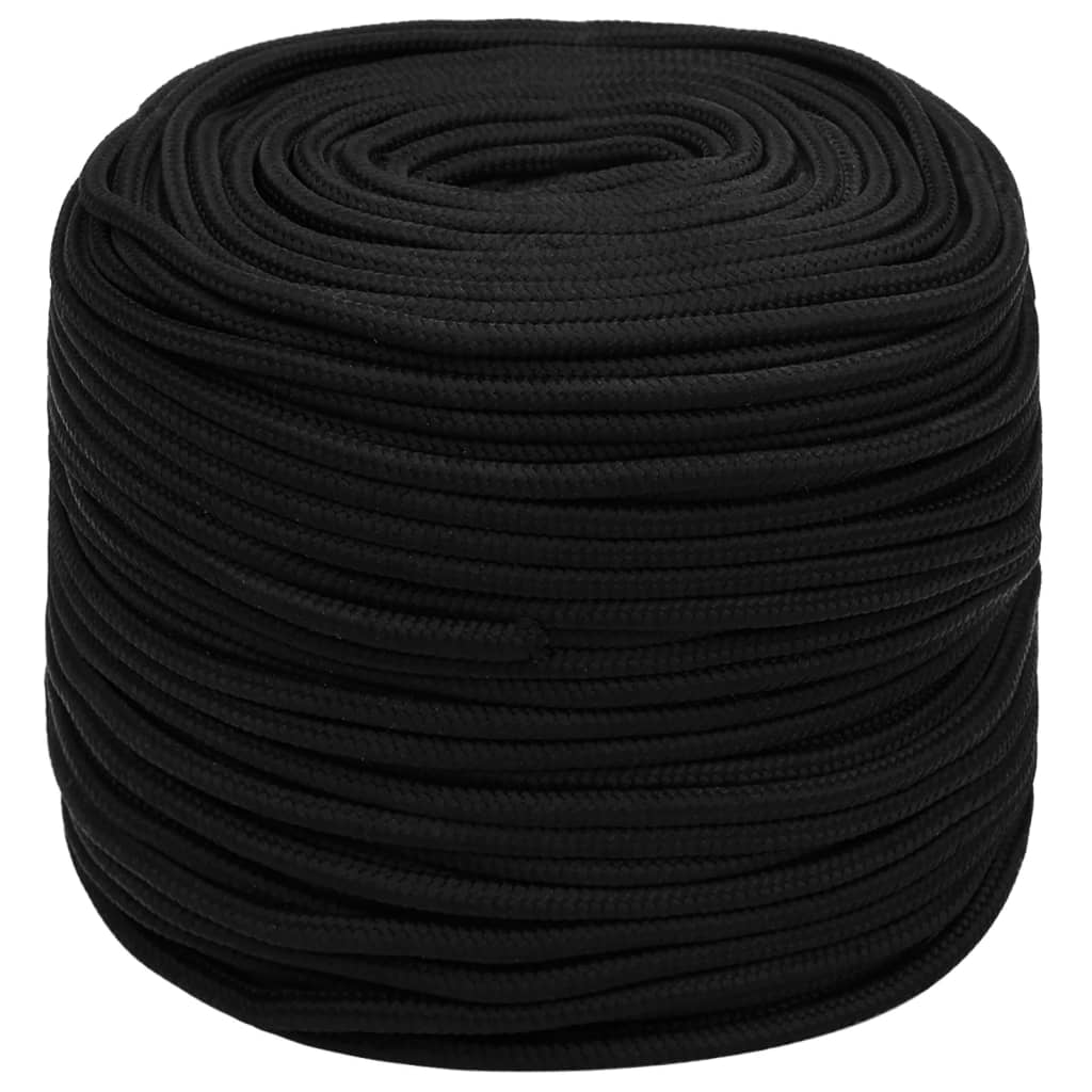 Work Rope Black 10 mm 50 m Polyester