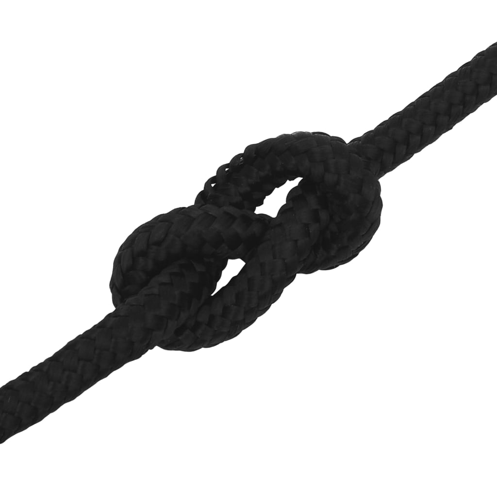 Work Rope Black 12 mm 100 m Polyester