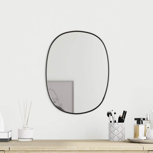 Wall Mirror Black 30x25 cm