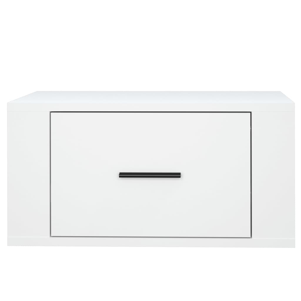 Wall-mounted Bedside Cabinets 2 pcs White 50x36x25 cm