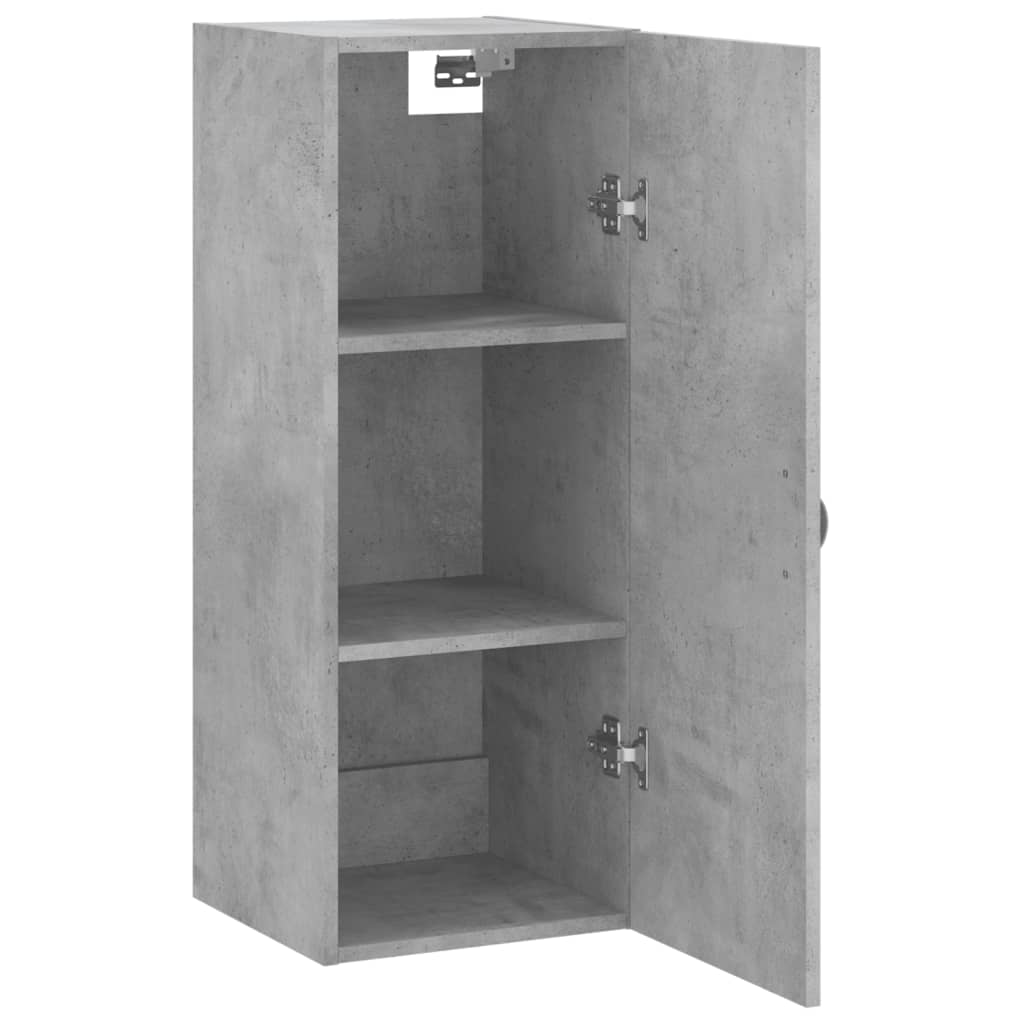 Wall Mounted Cabinet Concrete Grey 34.5x34x90 cm