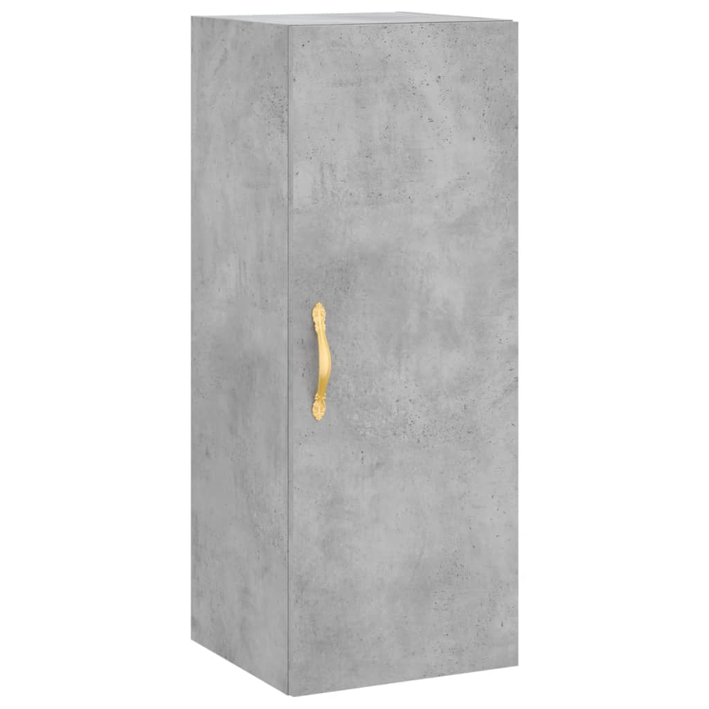 Wall Mounted Cabinet Concrete Grey 34.5x34x90 cm