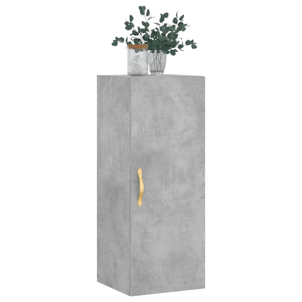 Wall Mounted Cabinet Concrete Grey 34.5x34x90 cm