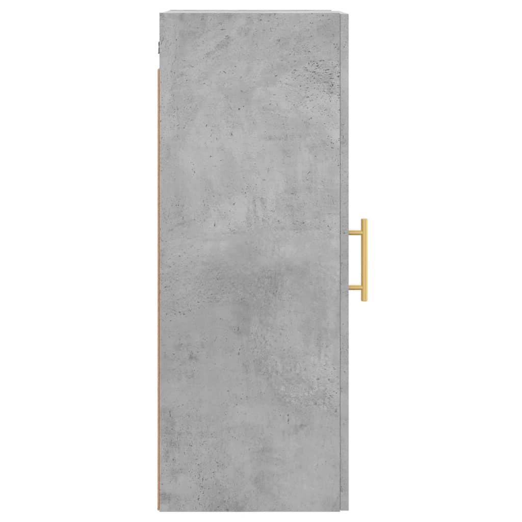 Wall Mounted Cabinet Concrete Grey 34.5x34x90 cm