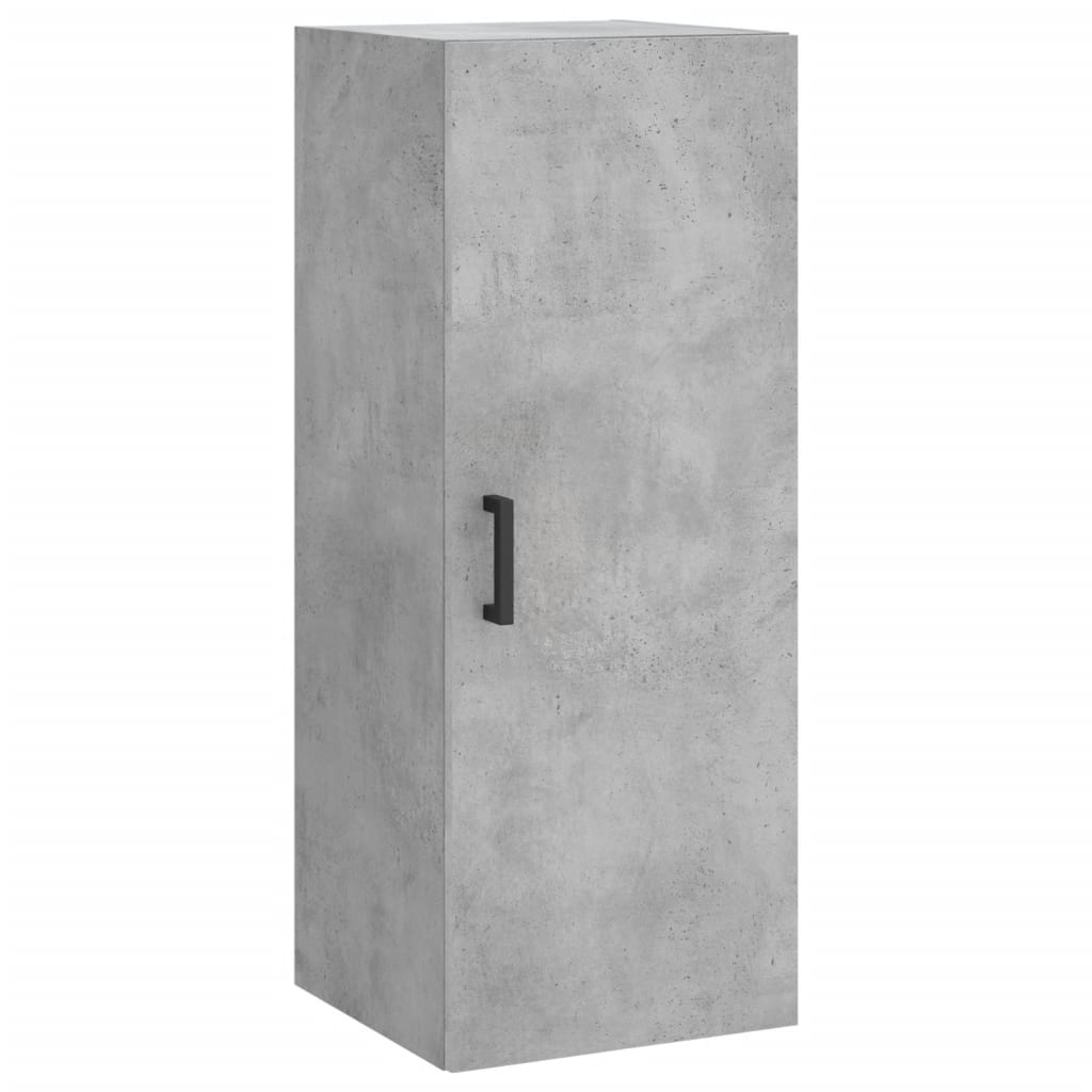 Wall Mounted Cabinet Concrete Grey 34.5x34x90 cm