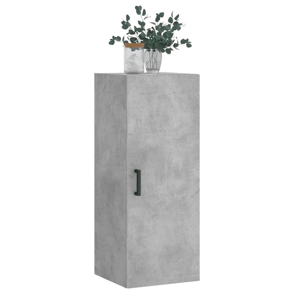 Wall Mounted Cabinet Concrete Grey 34.5x34x90 cm