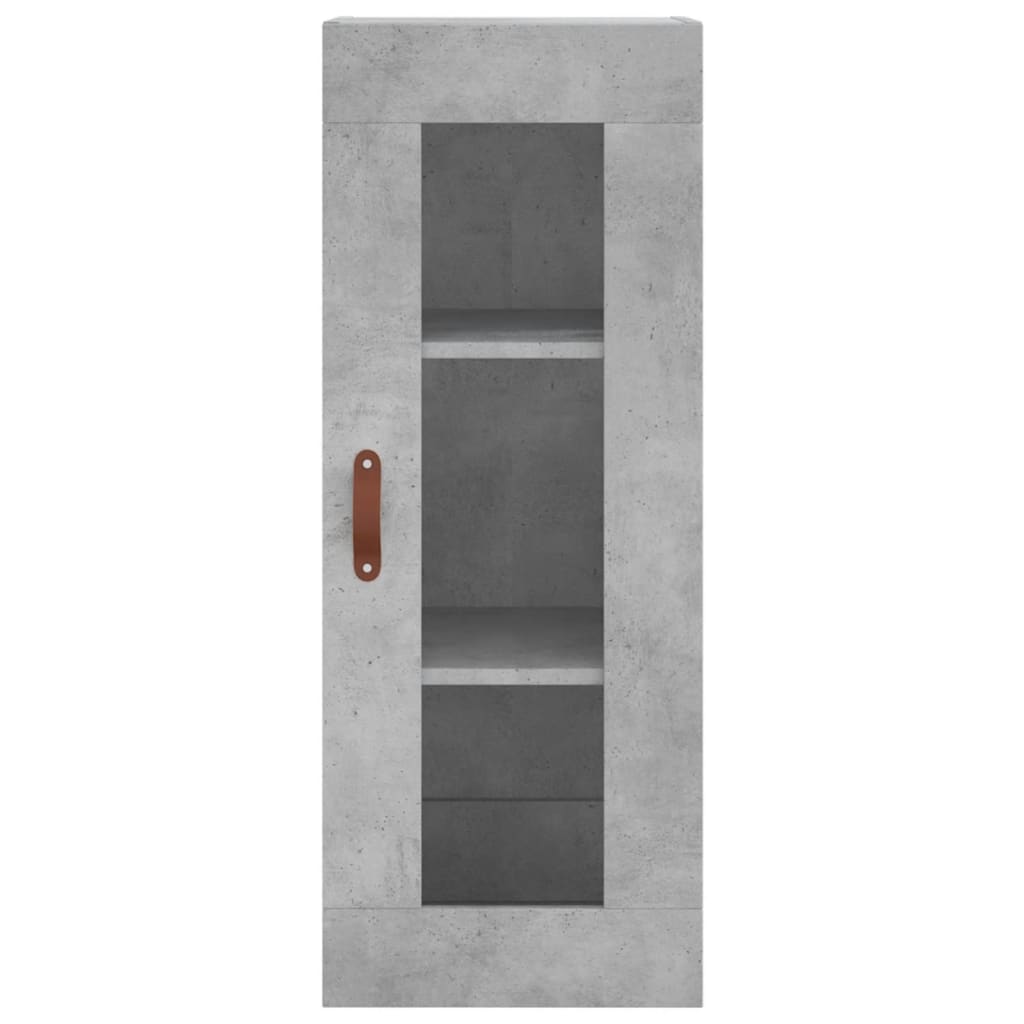 Wall Mounted Cabinet Concrete Grey 34.5x34x90 cm