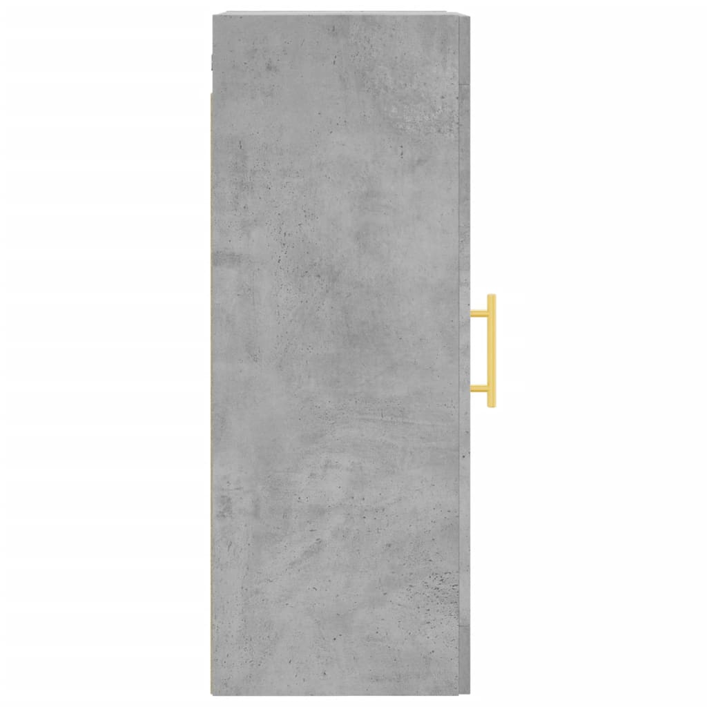 Wall Mounted Cabinet Concrete Grey 34.5x34x90 cm