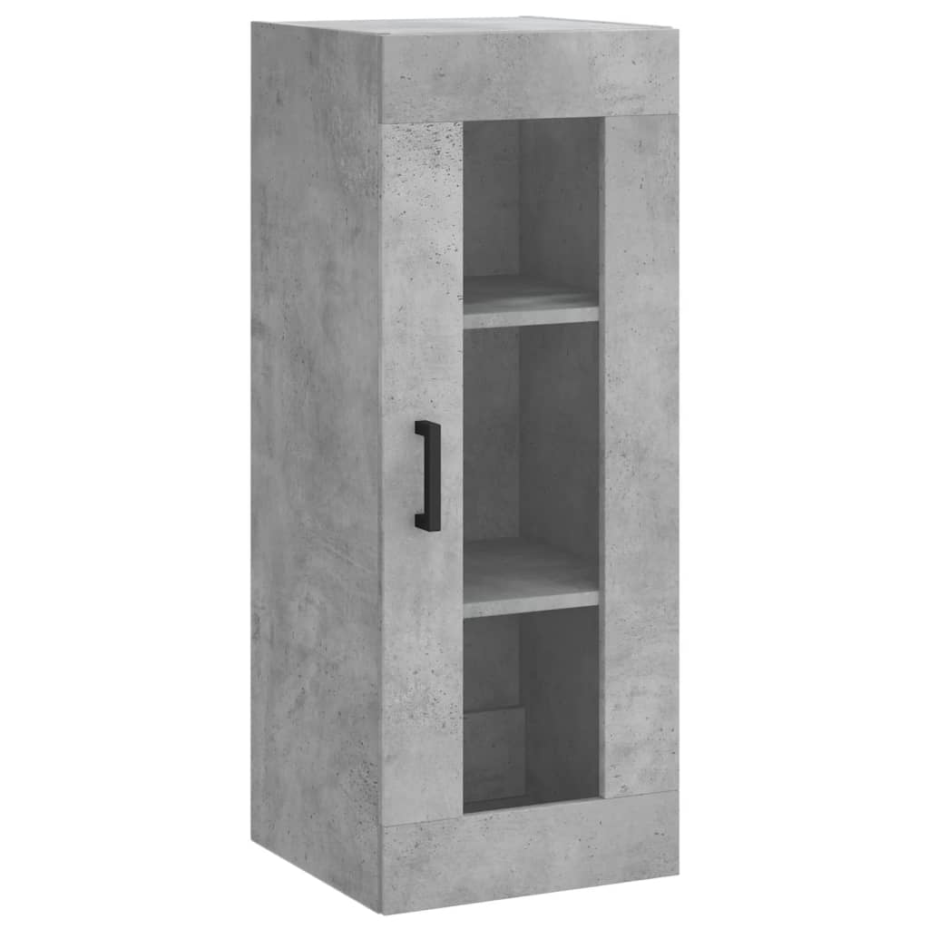 Wall Mounted Cabinet Concrete Grey 34.5x34x90 cm