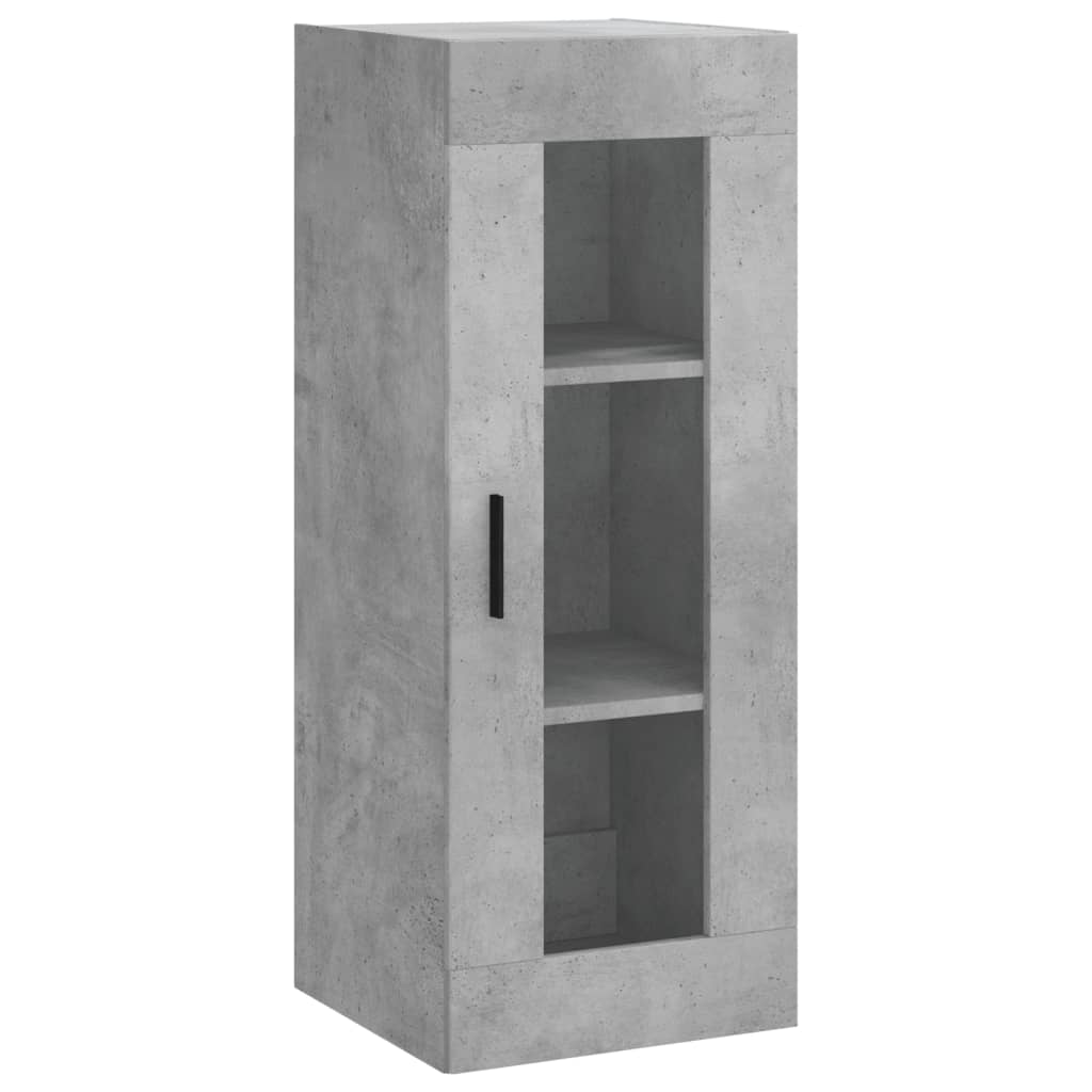 Wall Mounted Cabinet Concrete Grey 34.5x34x90 cm