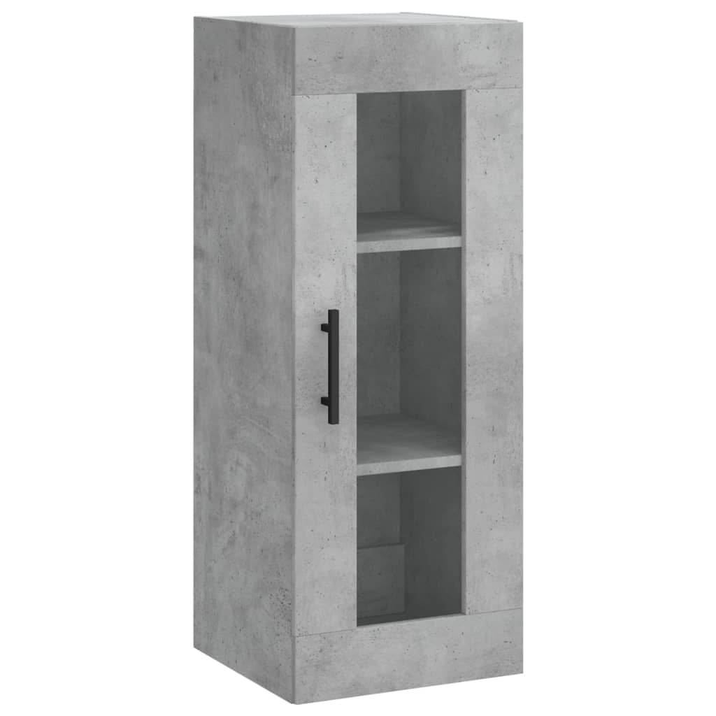 Wall Mounted Cabinet Concrete Grey 34.5x34x90 cm