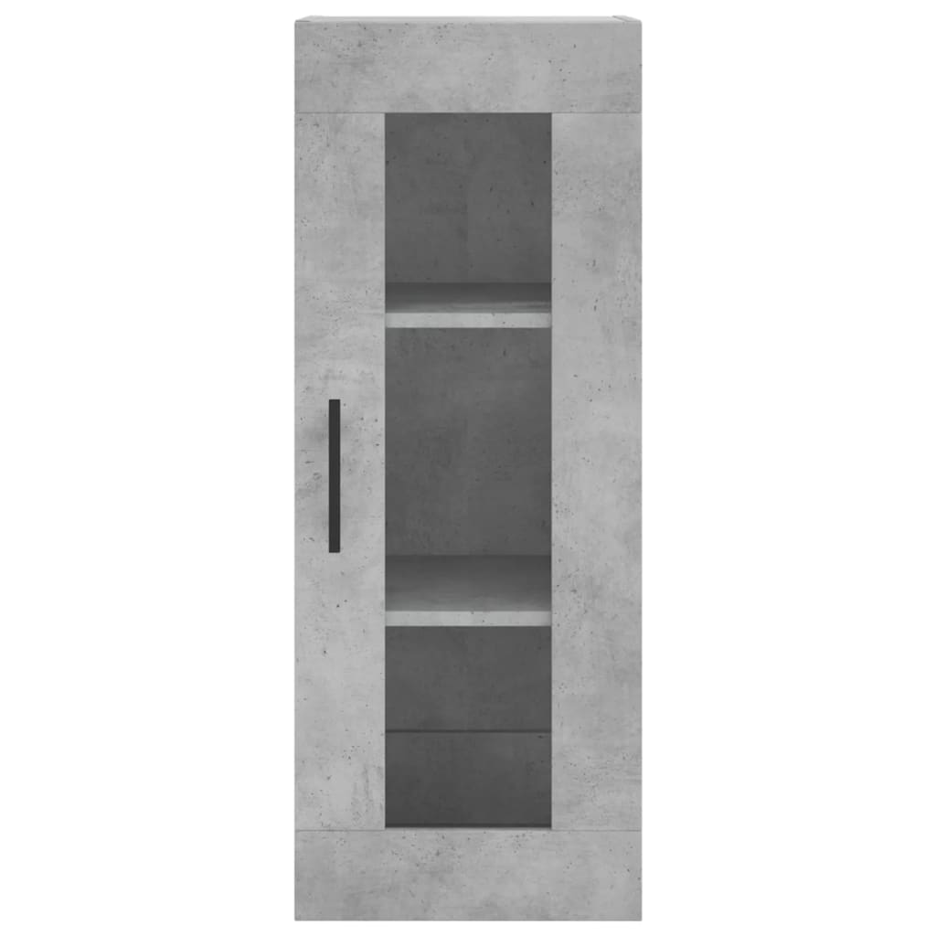 Wall Mounted Cabinet Concrete Grey 34.5x34x90 cm