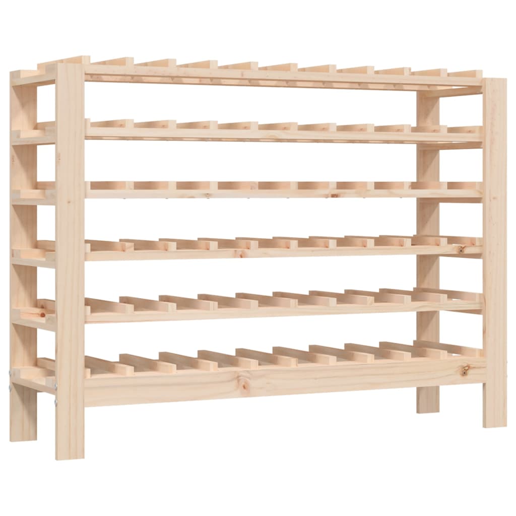 Wine Rack 109.5x30x82 cm Solid Wood Pine