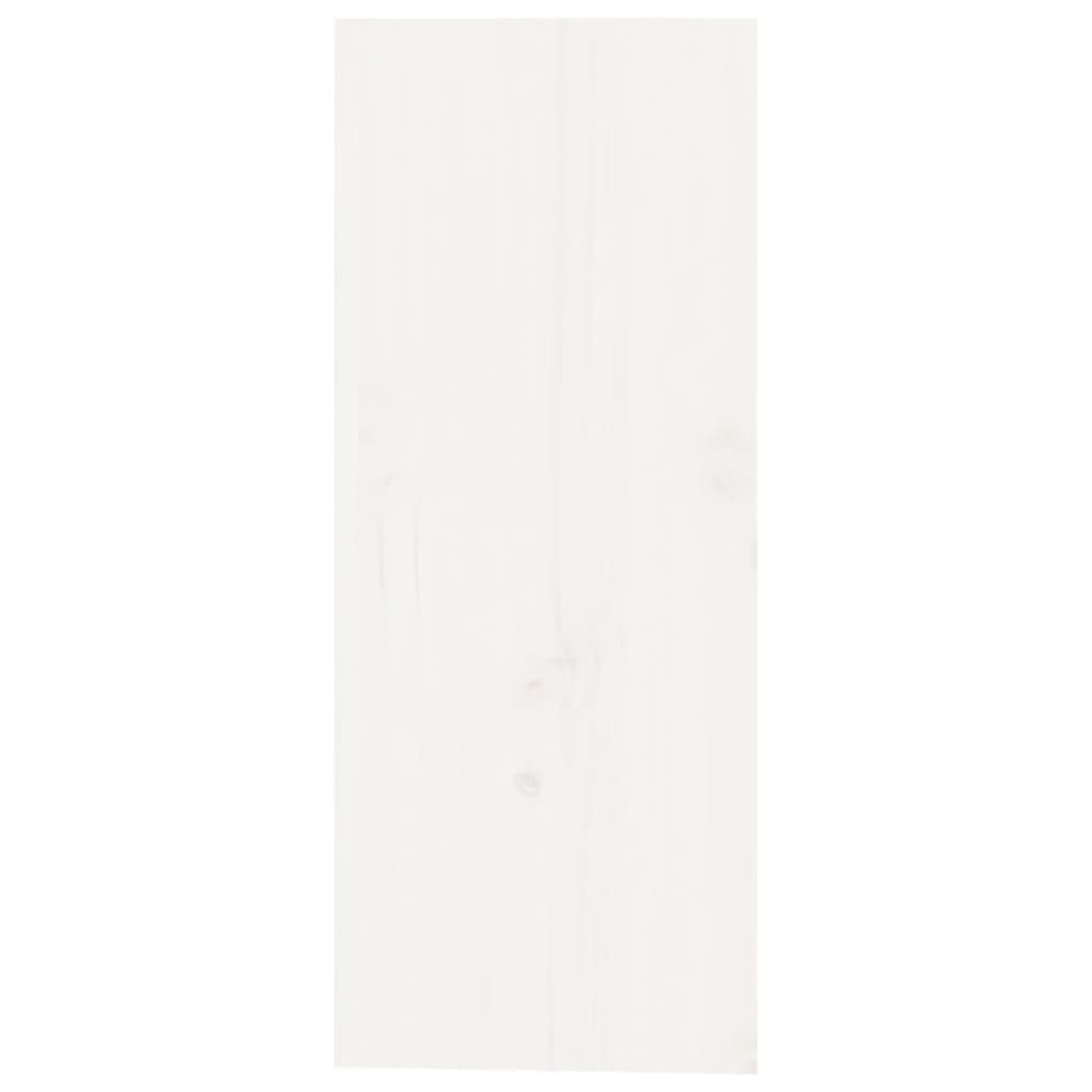 Wine Cabinet White 62x25x62 cm Solid Wood Pine