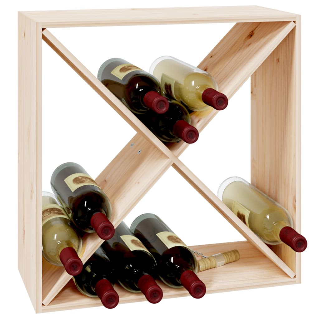 Wine Cabinet 62x25x62 cm Solid Wood Pine