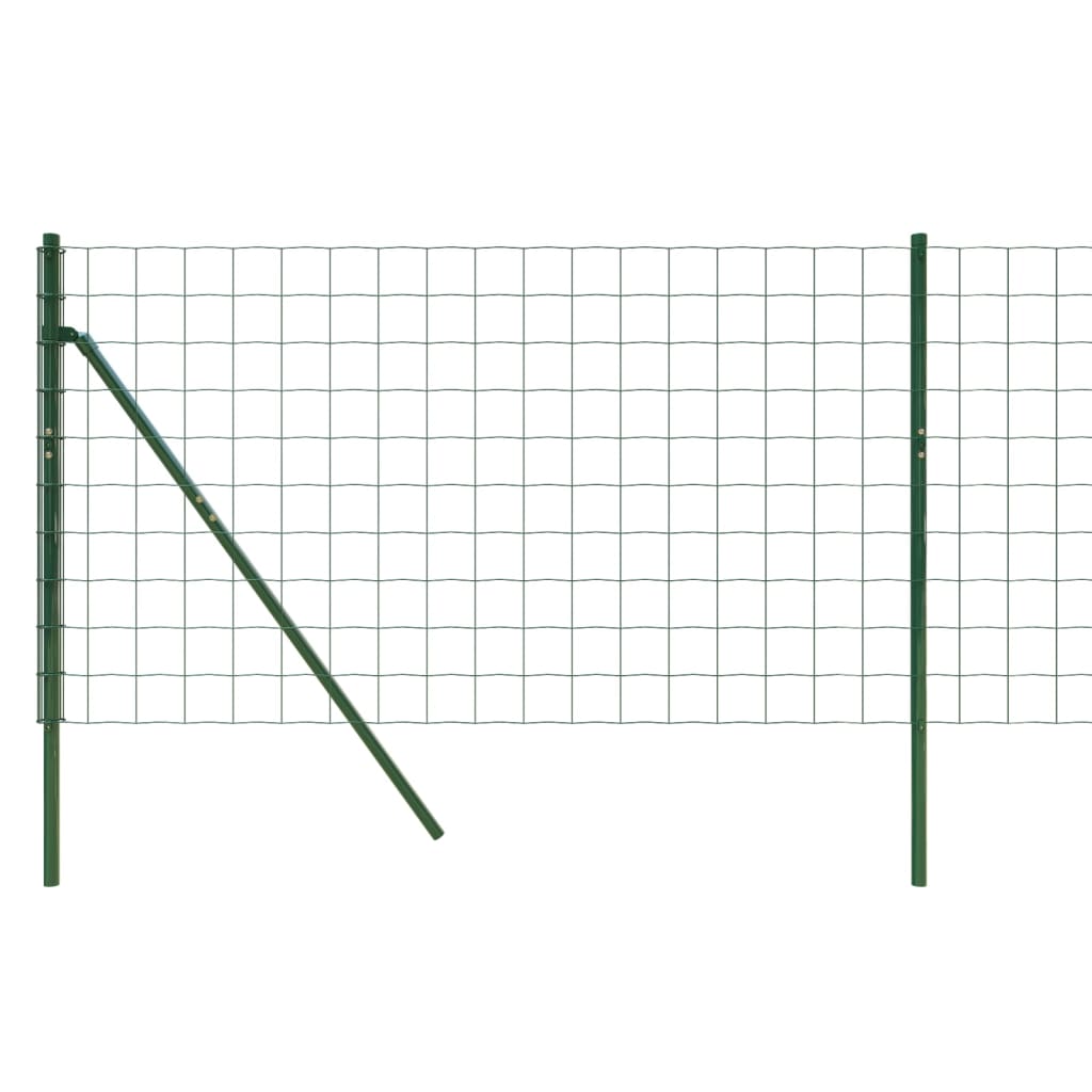 Wire Mesh Fence Green 0.8x10 m Galvanised Steel