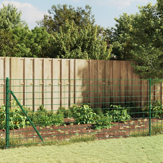 Wire Mesh Fence Green 0.8x10 m Galvanised Steel