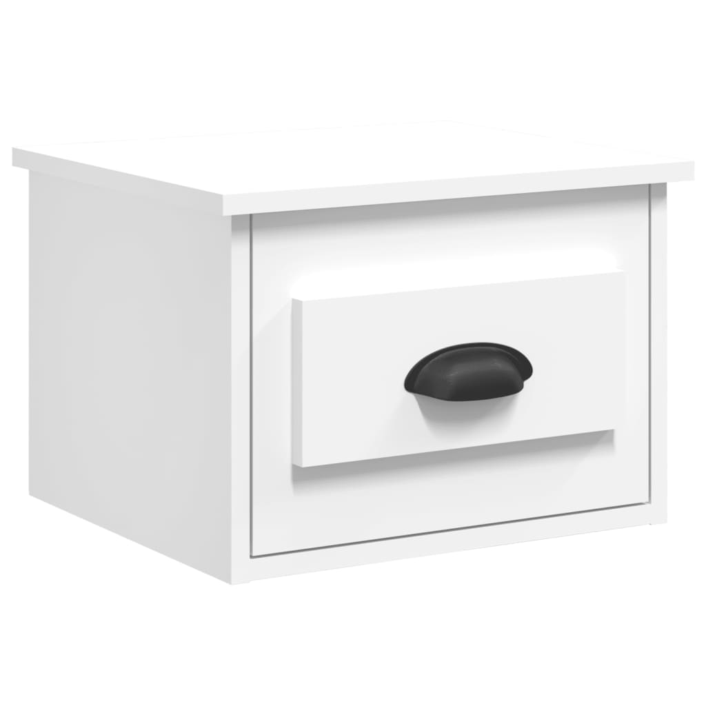 Wall-mounted Bedside Cabinets 2 pcs White 41.5x36x28cm