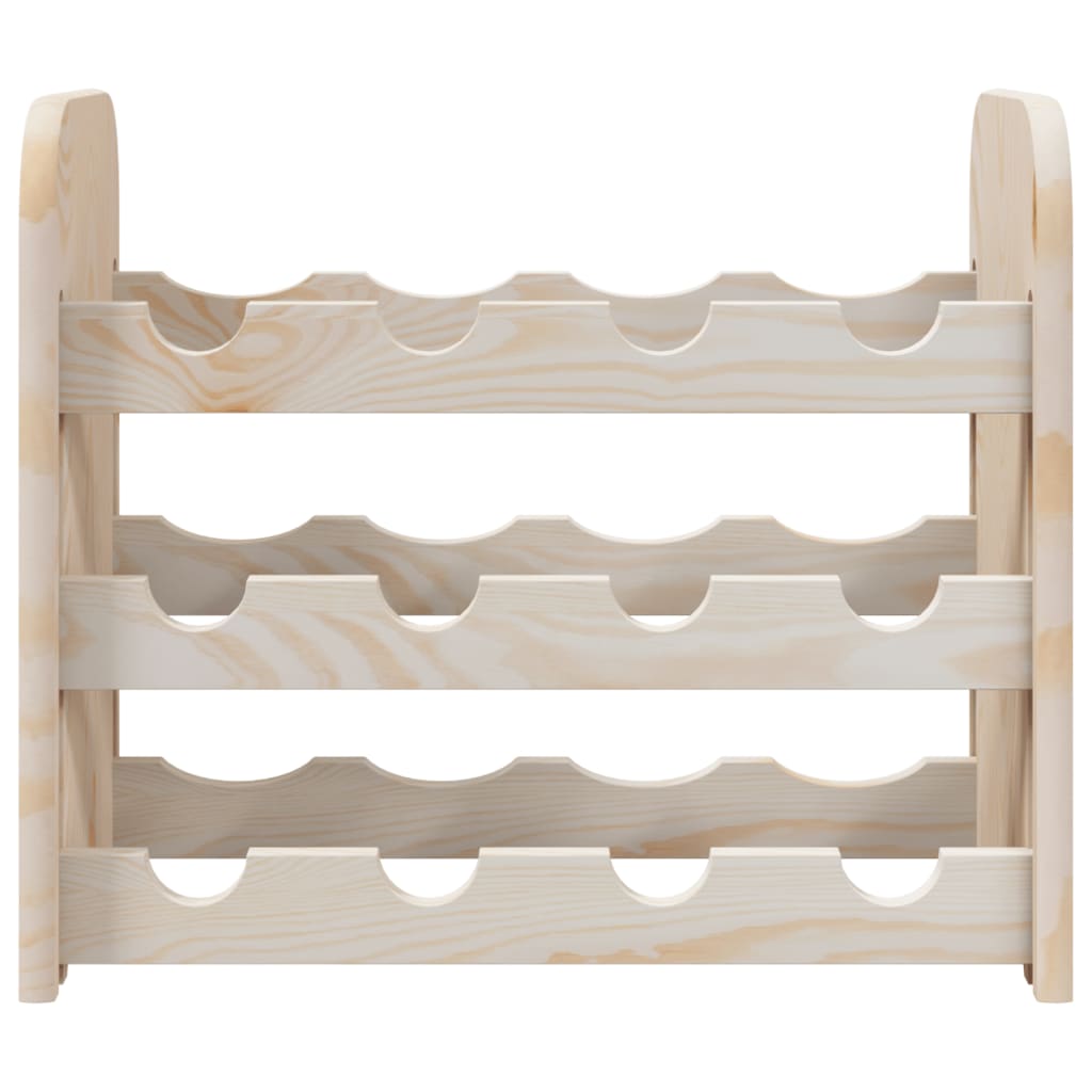 Wine Rack 43x25x37 cm Solid Wood Pine