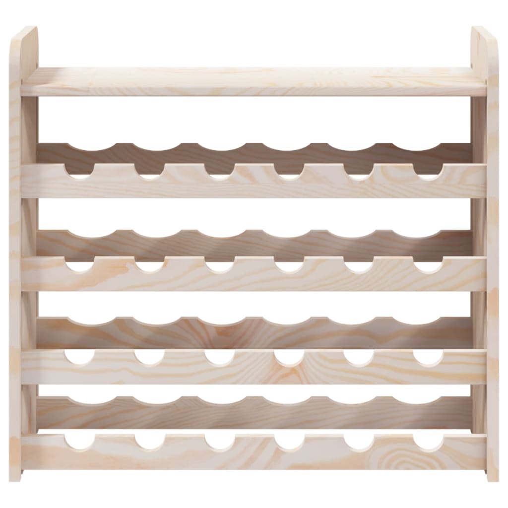 Wine Rack with Top Board 67.5x25x60 cm Solid Wood Pine