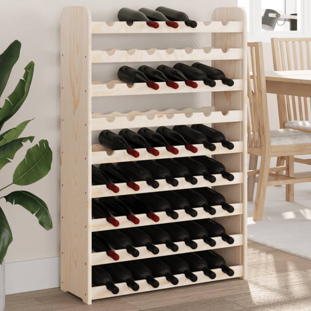 Wine Rack 72.5x25x111.5 cm Solid Wood Pine