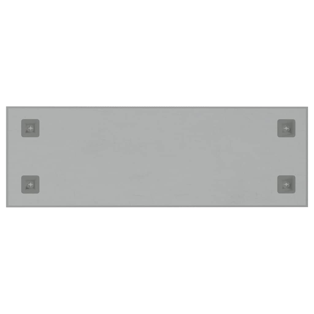 Wall-mounted Magnetic Board White 80x30 cm Tempered Glass