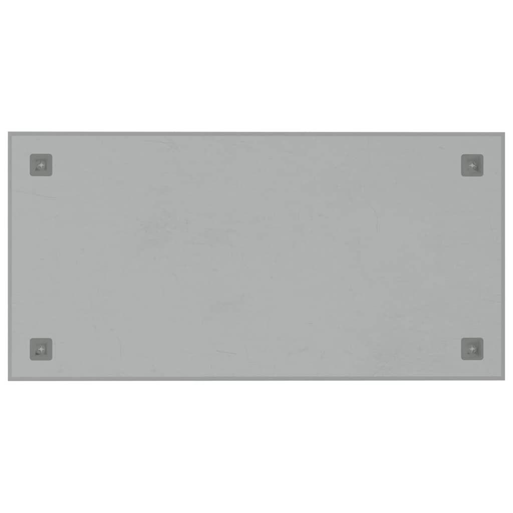 Wall-mounted Magnetic Board White 80x40 cm Tempered Glass